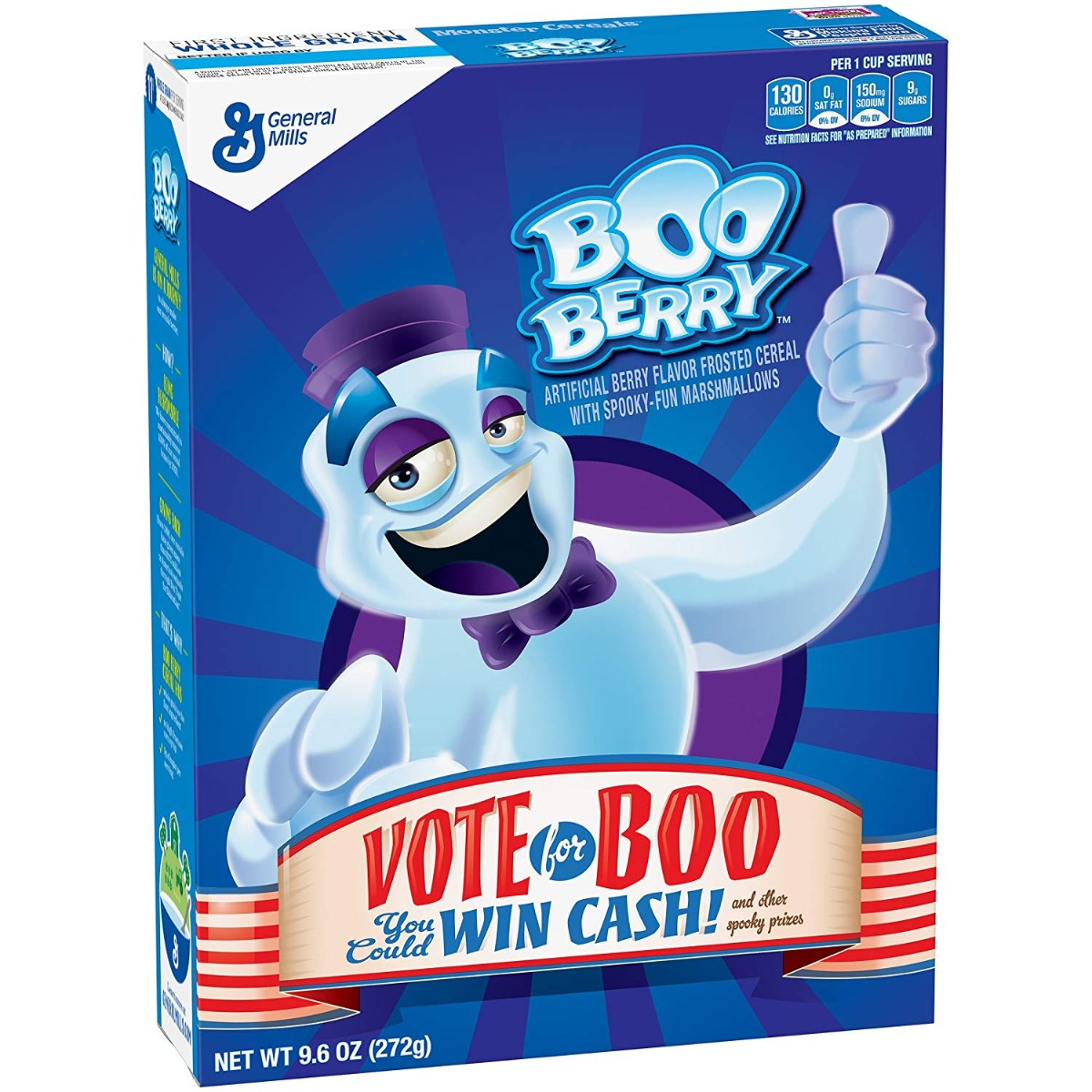 Artificial Berry Flavor Frosted Cereal With Monster Marshmallows, Berry - 016000275812
