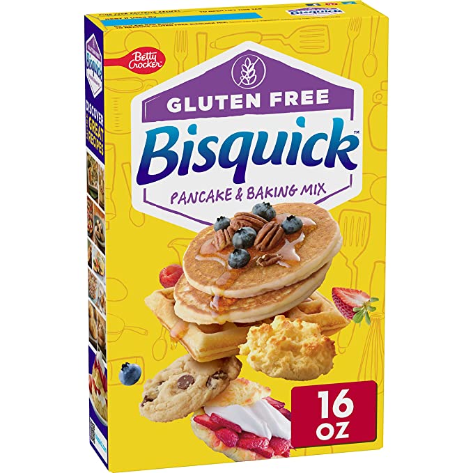  Betty Crocker Bisquick Pancake & Baking Mix, Gluten Free, 16 oz  - 016000277465