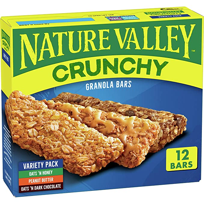 Nature Valley Crunchy Granola Bars, Variety Pack, 8.98 oz - 12 ct - 016000411265