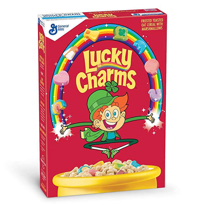 Lucky Charms Breakfast Cereal, Gluten Free Cereal, 23 oz - 016000430136