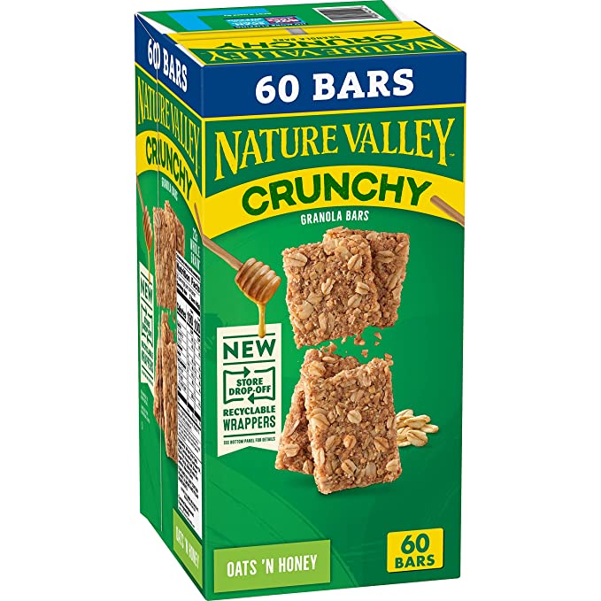 Crunchy Granola Bars, Oats 'N Honey - 016000441446