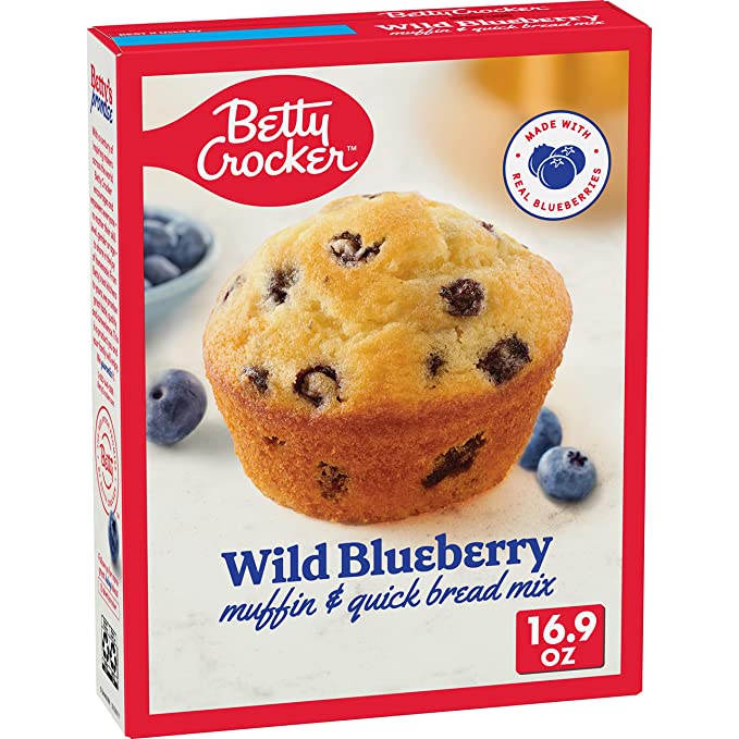Betty Crocker Wild Blueberry Muffin and Quick Bread Mix, 16.9 oz - 016000456020