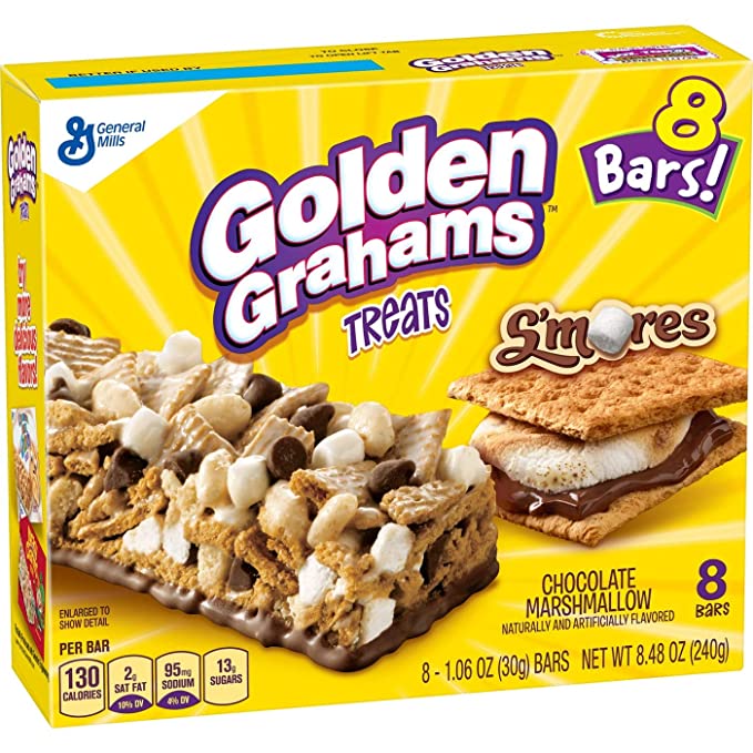  Treats Bar Golden Grahams Treats, Chocolate Marshmallow, 8 Count - 016000467590
