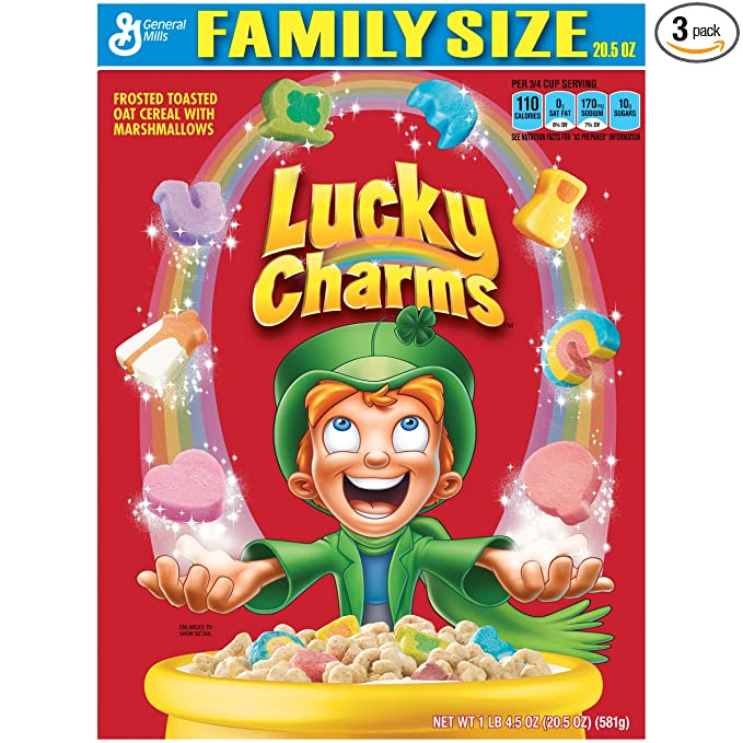 Lucky Charms, 20.5 Ounce (Pack of 3) - 016000483637