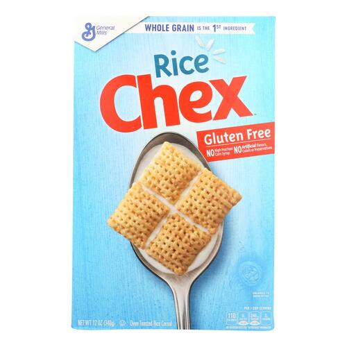  Rice Chex Cereal, Gluten-Free Cereal, 12 oz - 016000487949