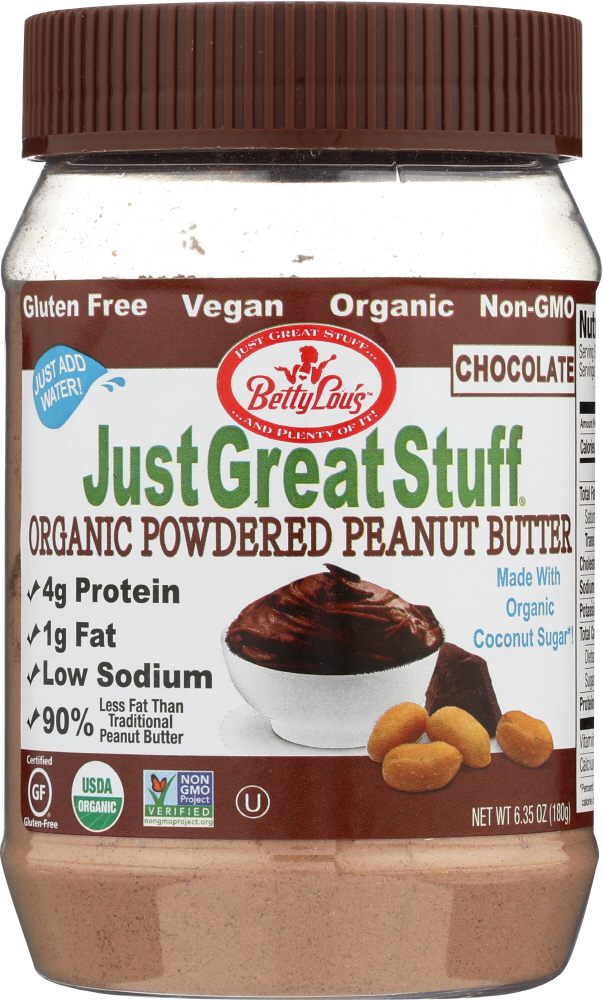 Chocolate Organic Powdered Peanut Butter, Chocolate - 016073123461