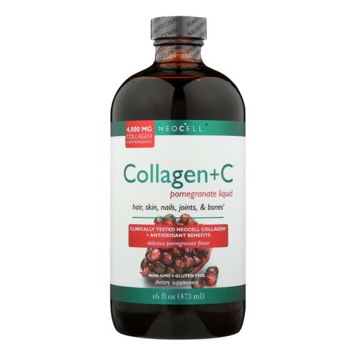 NEOCELL: Collagen+C Pomegranate Liquid, 16 oz - 0016185128996