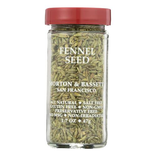 MORTON & BASSETT: Fennel Seed, 1.9 oz - 0016291441231