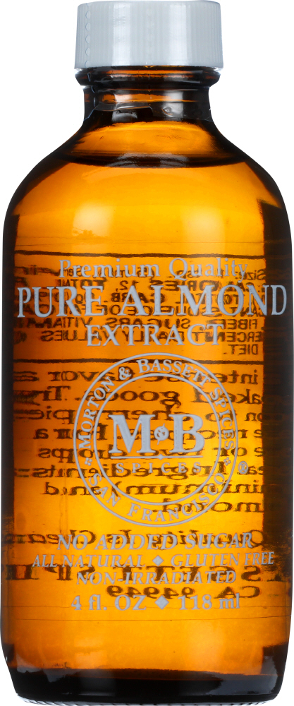 MORTON & BASSETT: Pure Almond Extract, 4 oz - 0016291441811
