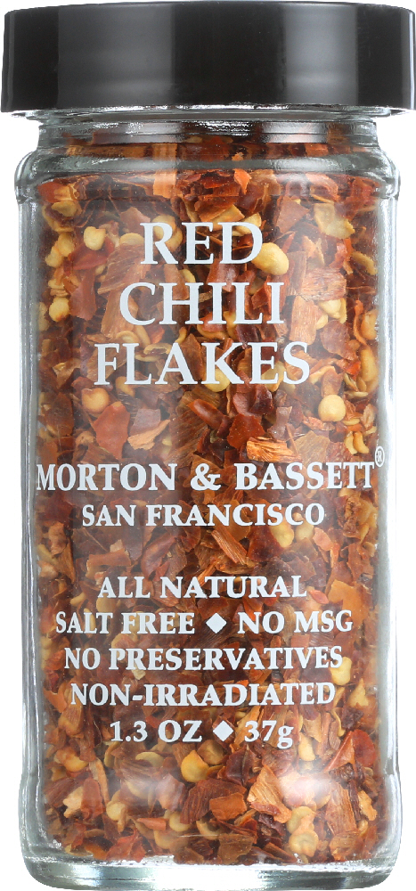 Morton And Bassett Seasoning - Chili Flakes - Red - 1.3 Oz - Case Of 3 - 016291441859