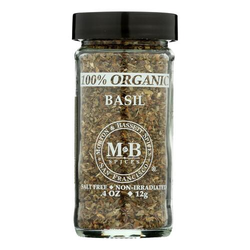 MORTON & BASSETT: 100% Organic Basil, .8 Oz - 0016291442047