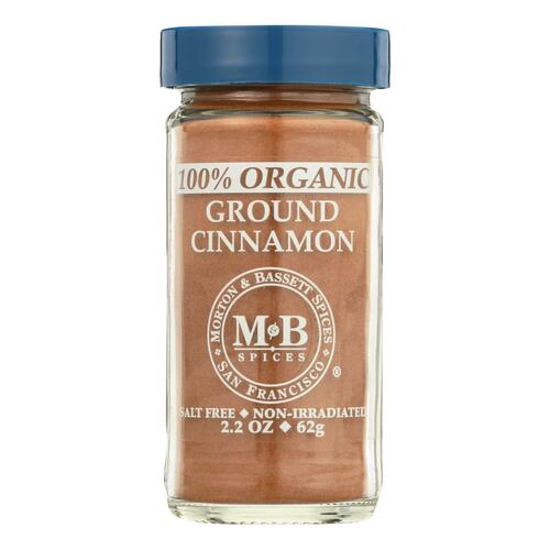 Morton And Bassett 100% Organic Ground Cinnamon - Case Of 3 - 2.3 Oz - 016291442139