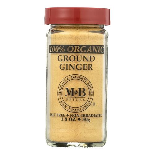 Morton And Bassett 100% Organic Ground Ginger - Case Of 3 - 1.8 Oz - 016291442269
