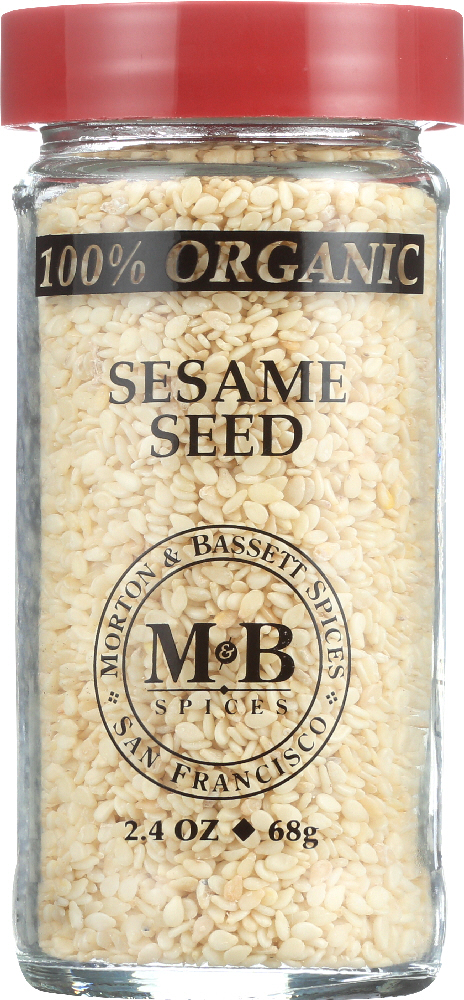 Morton And Bassett 100% Organic Seasoning - Sesame Seed - 2.4 Oz - Case Of 3 - 016291442528