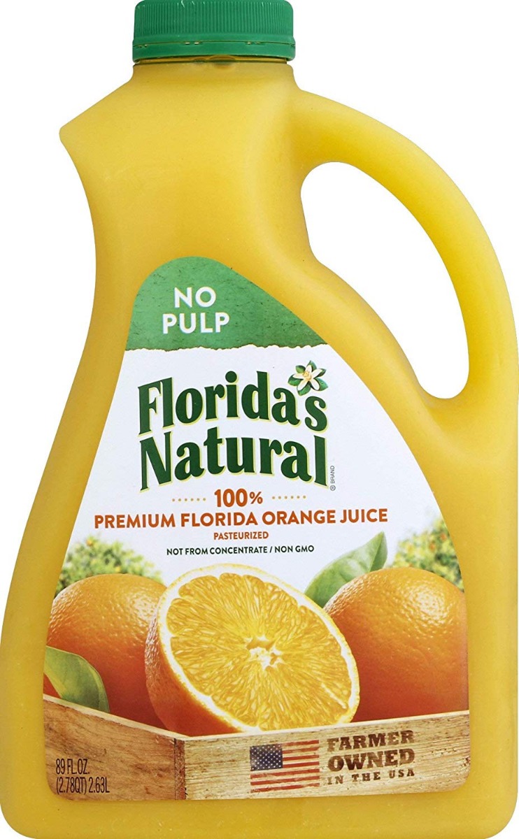 FLORIDAS NATURAL: Orange Juice No Pulp, 89 oz - 0016300165745