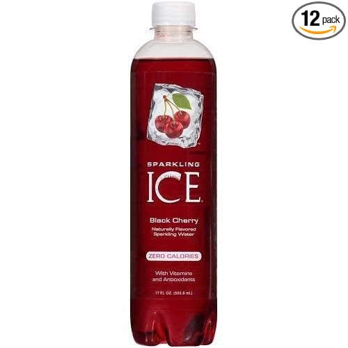 Sparkling Ice Black Cherry Sparkling Water, 17 Ounce -- 12 per case. - 016571952112