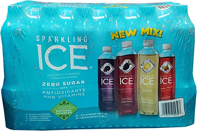  Sparkling ICE Zero Sugar with Antioxidants & Vitamins 24/ 17 Fl Ounce Bottles Net Wt 408 Fl Ounce  - 016571955397