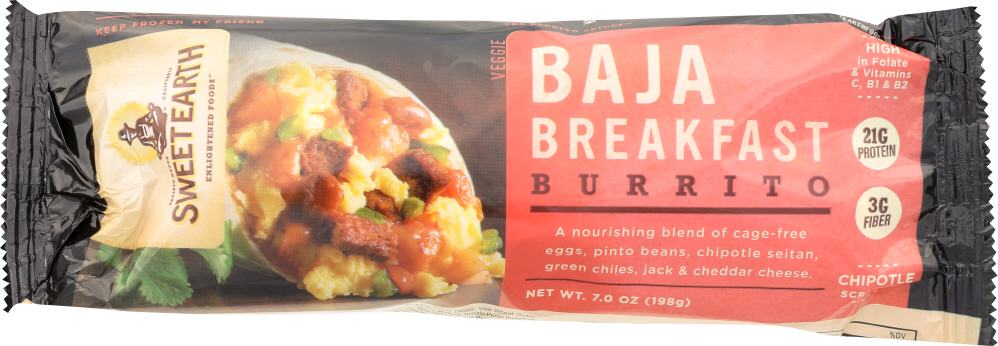 SWEET EARTH: Baja Breakfast Burrito, 7 oz - 0016741211124