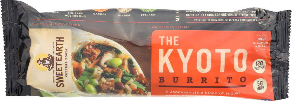 The Kyoto Burrito A Japanese Style Blend Of Adzuki Beans, Edamame, Baby Bok Choy, Spinach & Ginger, Kyoto - 016741711129