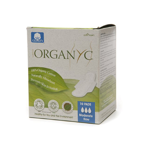 Organyc - Pads Ctn Mdrt Flw W/wng - 1 Each - 10 Ct - 8016867009942