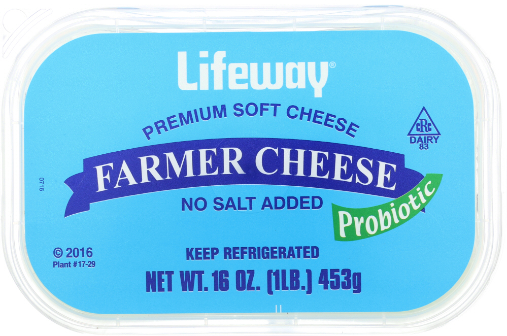 No Salt Added Natural Probiotic Farmer Cheese - 017077201162