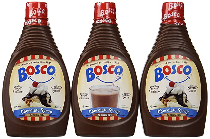 Bosco Chocolate Syrup, 22-oz. squeeze bottle (Pack of 3) - 017252500004