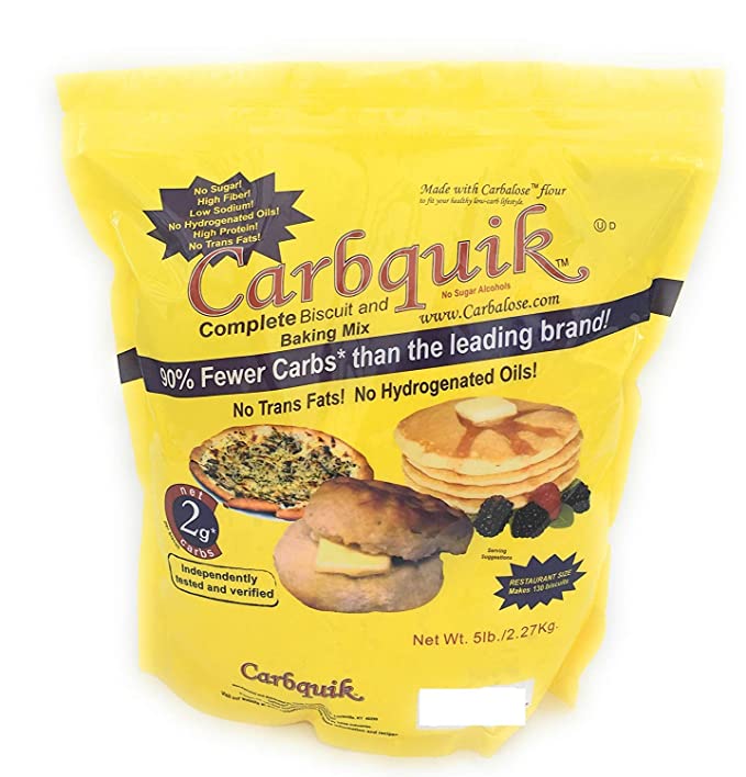 Carbquik Baking Mix 5 Pounds Convenient Resealable Pouch Keto Diet Friendly - 017531035586