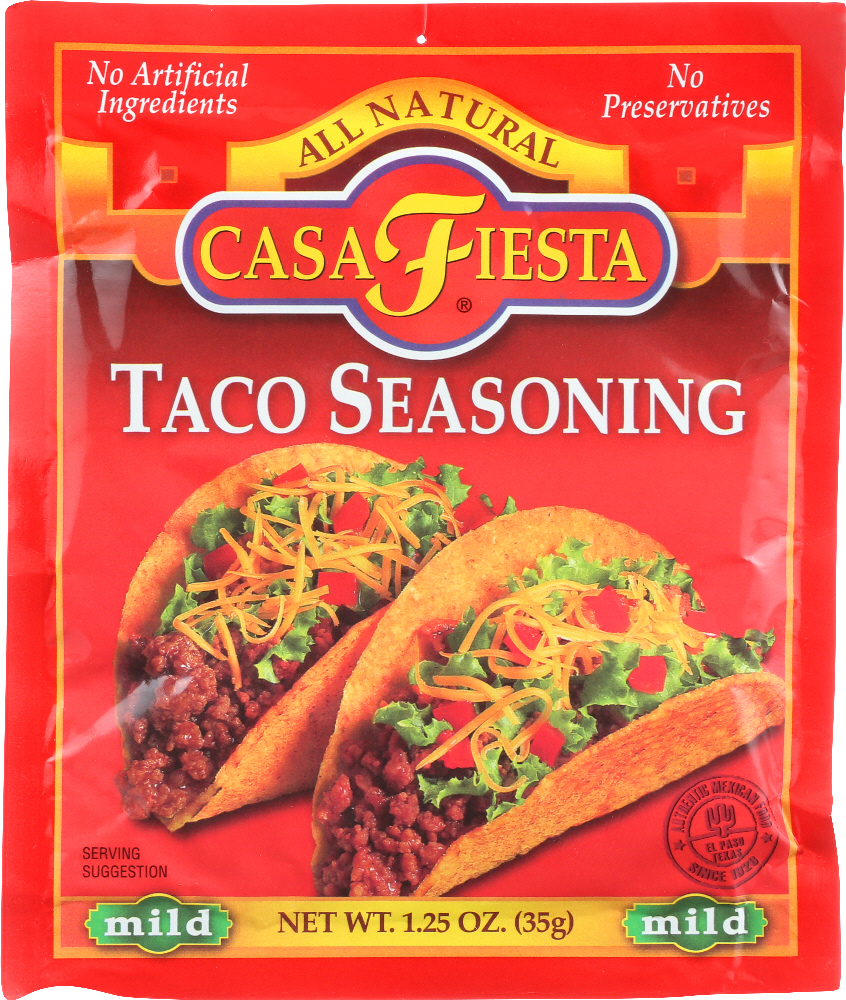 CASA FIESTA: Taco Seasoning Mild, 1.25 oz - 0017600081223