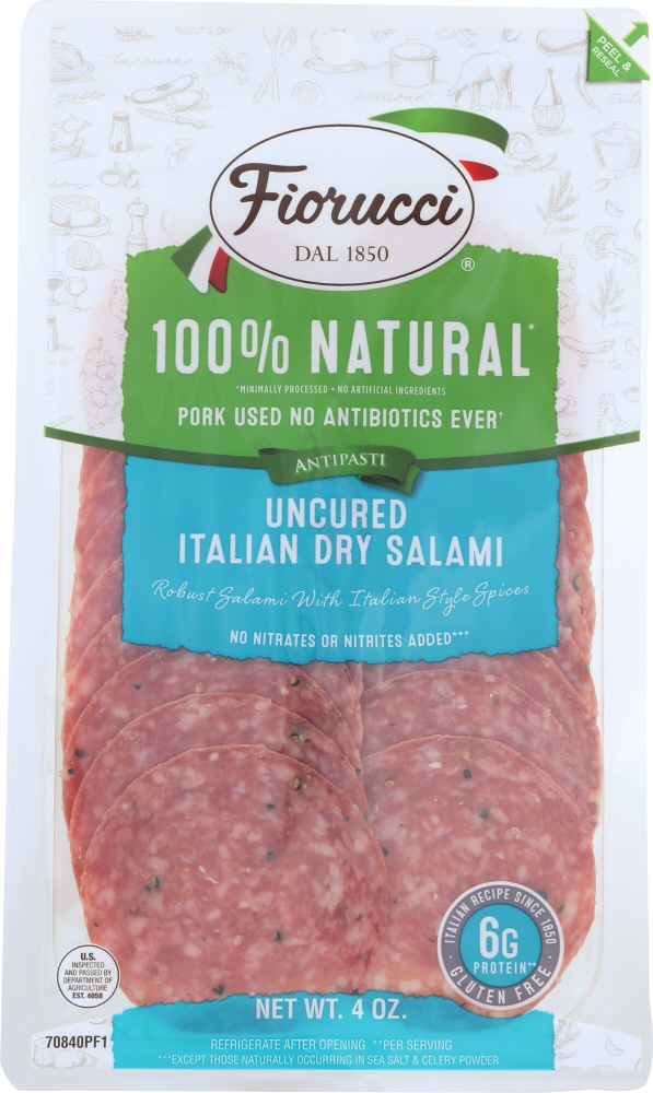 Fiorucci, Uncured Italian Dry Salame - 017869708404