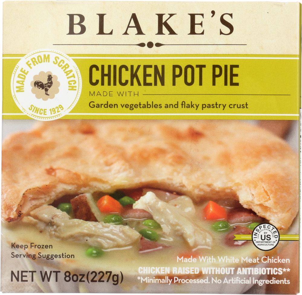 Blakes All Natural Chicken Pot Pie, 8 Oz - 00017873705123