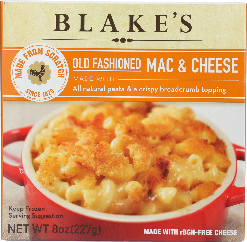 Blakes All Natural Old Fashioned Macaroni And Cheese, 8 Oz - 00017873705178