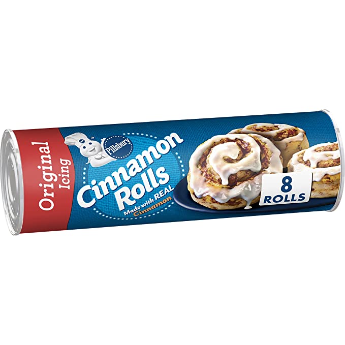  Pillsbury Cinnamon Rolls, Original Icing,12.4 oz  - 018000005017