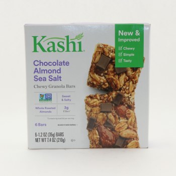 Kashi chewy bars chocolate almond sea salt 7.4oz - 0018627100638