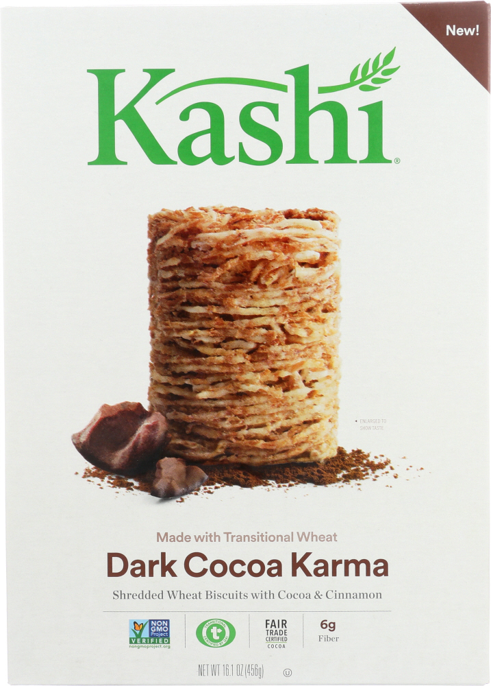 Kashi Whole Health Ready To Eat Cereal Dark Cocoa Karma 16.1Oz - 00018627104438