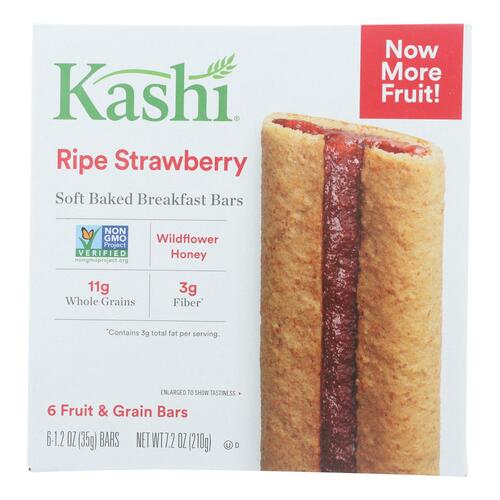 Kashi Ripe Strawberry Cereal Bars - Case Of 8 - 7.2 Oz - 018627386896