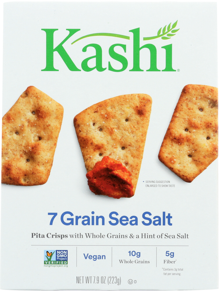 KASHI: Pita Crisps Original 7 Grain with Sea Salt, 7.9 oz - 0018627491187