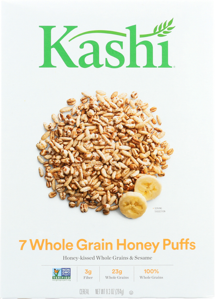 7 Whole Grain Honey Puffs Cereal, 7 Whole Grain Honey - 018627702634