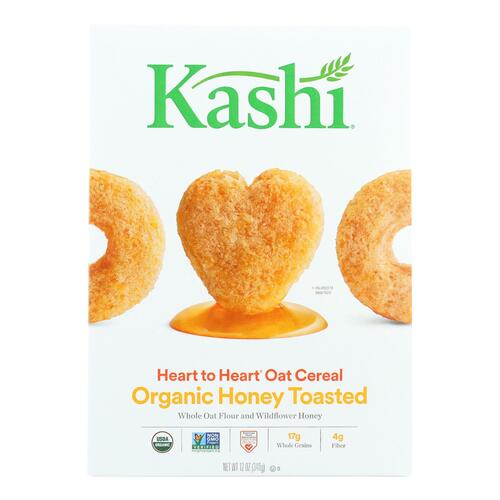 Kashi Cereal - Oat - Heart To Heart - Honey Toasted - 12 Oz - Case Of 12 - 018627703570