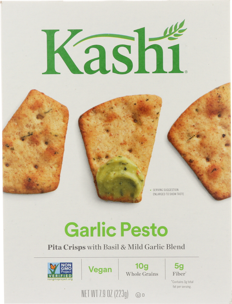 Kashi Pita Crackers Garlic Pesto 7.9Oz - 00018627757191