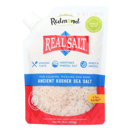 Real Salt Gourmet Kosher Sea Salt - 16 Oz - Case Of 6 - 018788801603