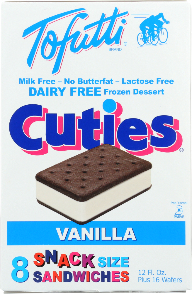 TOFUTTI: Vanilla Cuties Snack Sandwiches 8 Sandwiches, 12 Oz - 0020188013012