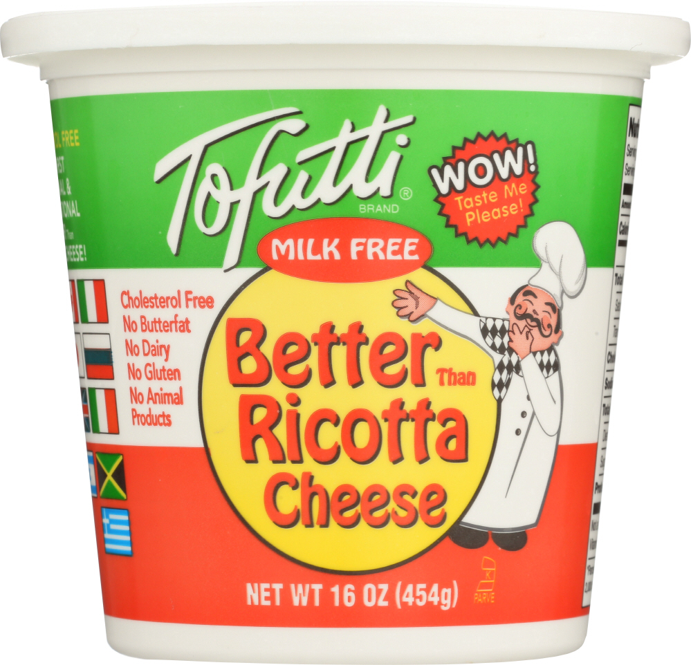 TOFUTTI: Better Than Ricotta Cheese Cholesterol Free, 16 oz - 0020188070008