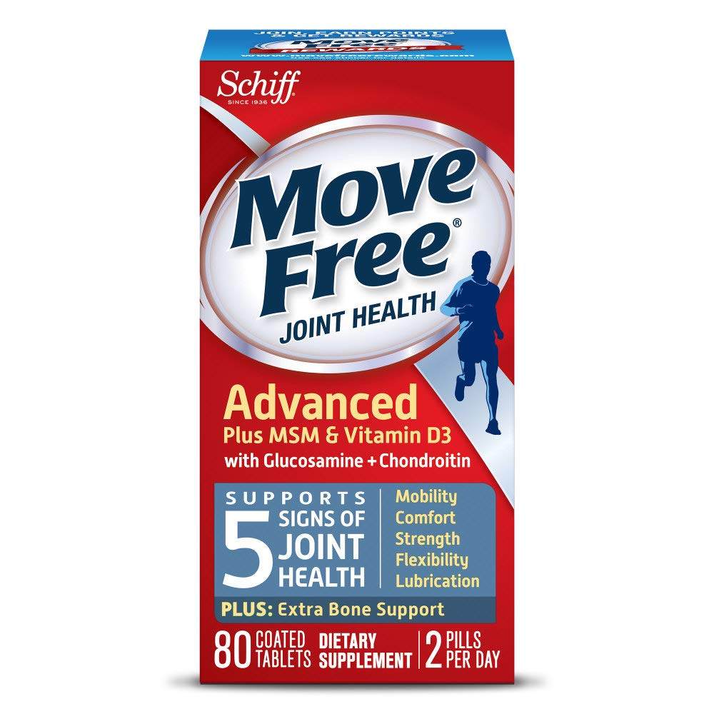 SCHIFF BIO FOODS: Move Free Plus MSM and Vitamin D3, 80 pc - 0020525118356