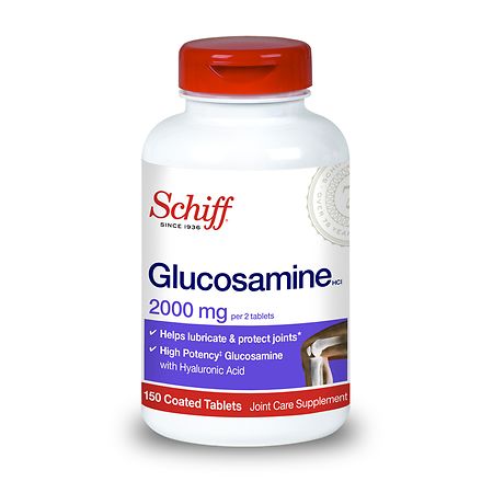 Schiff Glucosamine + Hyaluronic Acid Tablets 2000 Mg. 150 Ct - 020525121905