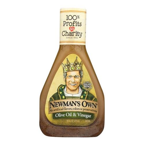 Newman's Own Red Wine Dressing - Vinegar And Olive Oil - Case Of 6 - 16 Fl Oz. - 0020662000026