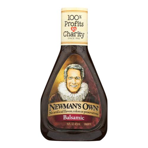 Newman's Own Balsamic Salad Dressing - Vinegar - Case Of 6 - 16 Fl Oz. - 020662000064