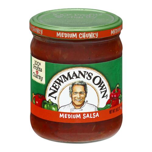 Newman's Own - Salsa Medium Chunky - Case Of 8-16 Oz - 020662000965