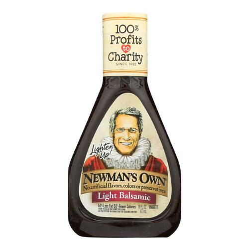 Newman's Own Lighten Up Balsamic Vinaigrette Salad Dressing - Case Of 6 - 16 Fl Oz. - 020662002846