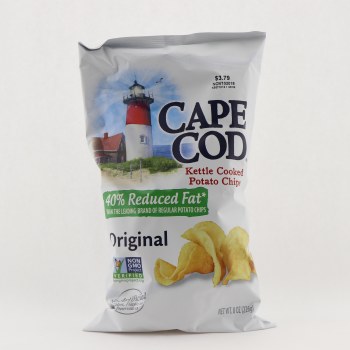 Cape cod, kettle cooked potato chips, original - 0020685000294