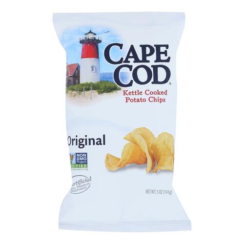 Cape Cod Kettle Cooked Potato Chips - Case Of 8 - 5 Oz - 020685000744